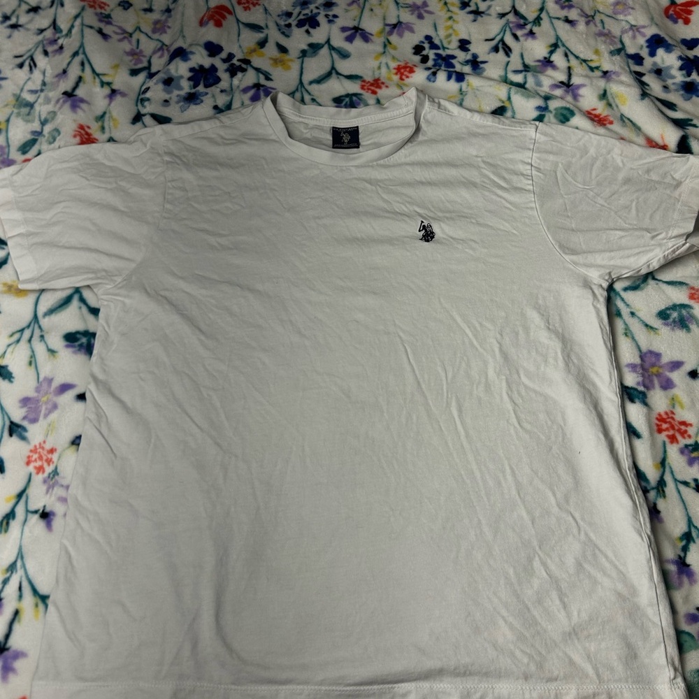 U.S. Polo Assn. White Short Sleeve Tee